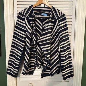 🍄Last Chance🍄 Lane Bryant Blue and Khaki flyaway Blazer